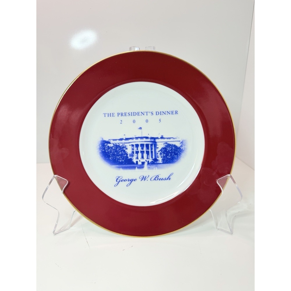 President's Dinner 2005 George W. Bush Commemorative Plate Bryan China
